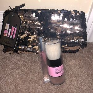Victoria’s Secret makeup bag with products